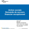 Demande de secours financier exceptionnel