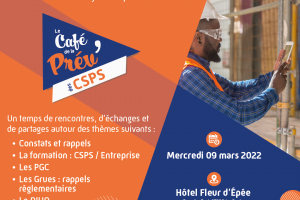 Le Café de la Prév' des CSPS - Mars 2022