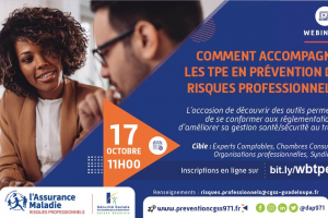 Un webinaire pour accompagner au mieux vos clients en santé/sécurité au travail 